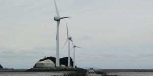 대부도 누에섬 풍력발전기